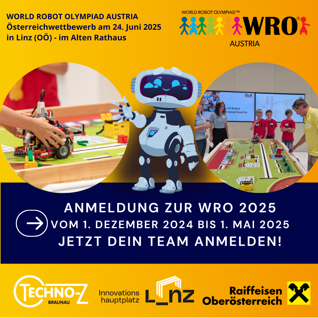 WRO Österreichwettbewerb 2025 in Linz – Jetzt anmelden! 